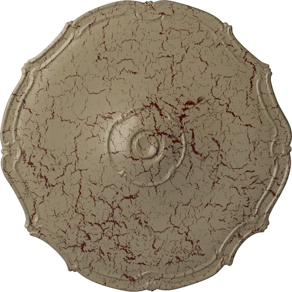 Ekena Millwork Pompeii Ceiling Medallion (Fits Canopies up to 2"), 18 7/8"OD x 1 1/2"P, Gobi Desert Crackle CM18POGDC - main